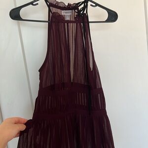 XS Chelsea28 Plum Necktie Tank